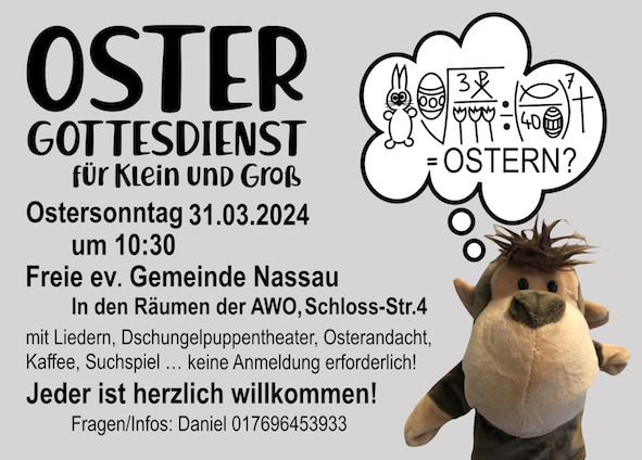Ostergottesdienst flyer